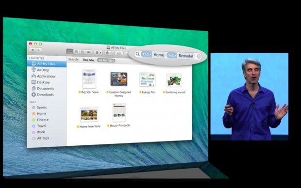 Tags in Mac OS X (Apple/Screenshot: Golem.de)